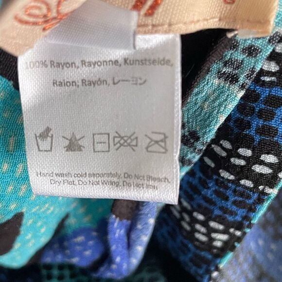 Mara Hoffman Backless Retro Print Dress Size Small - Picture 10 of 10